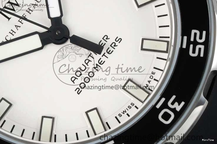 MIROTIME 0228 Premium Aquatimer Automatic SS RSF 1:1 Best Edition White Black Dial on Black Rubber Strap A 7067